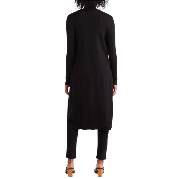 BY DESIGN | Black Tribec Knee Length Cardigan Size XL - Picture 2 of 9